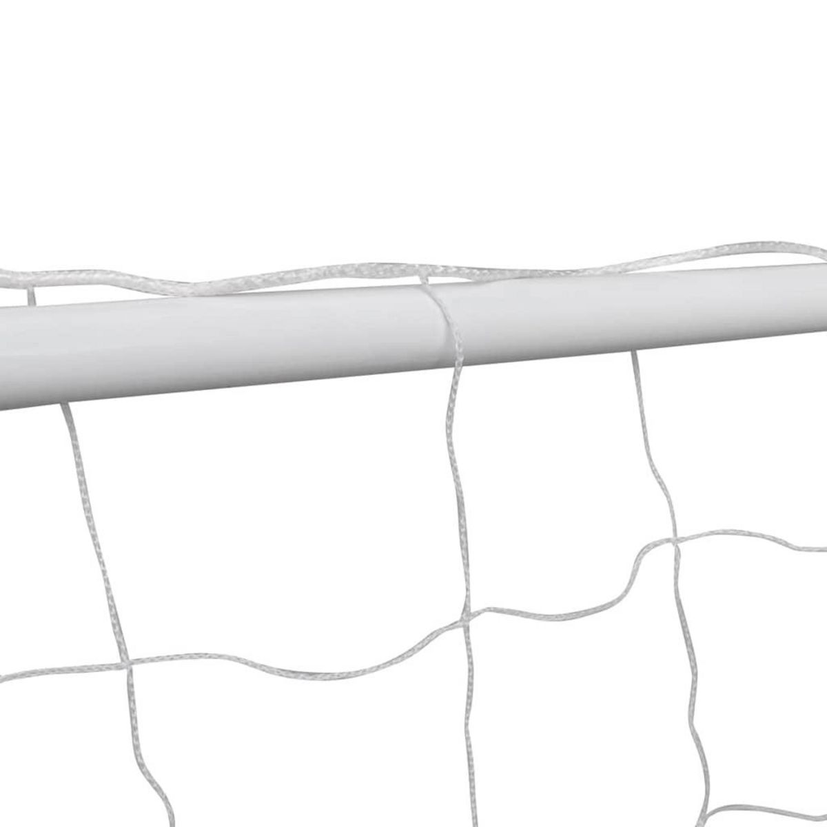 VIDAXL But de football avec filet 182x61x122 cm Acier Blanc