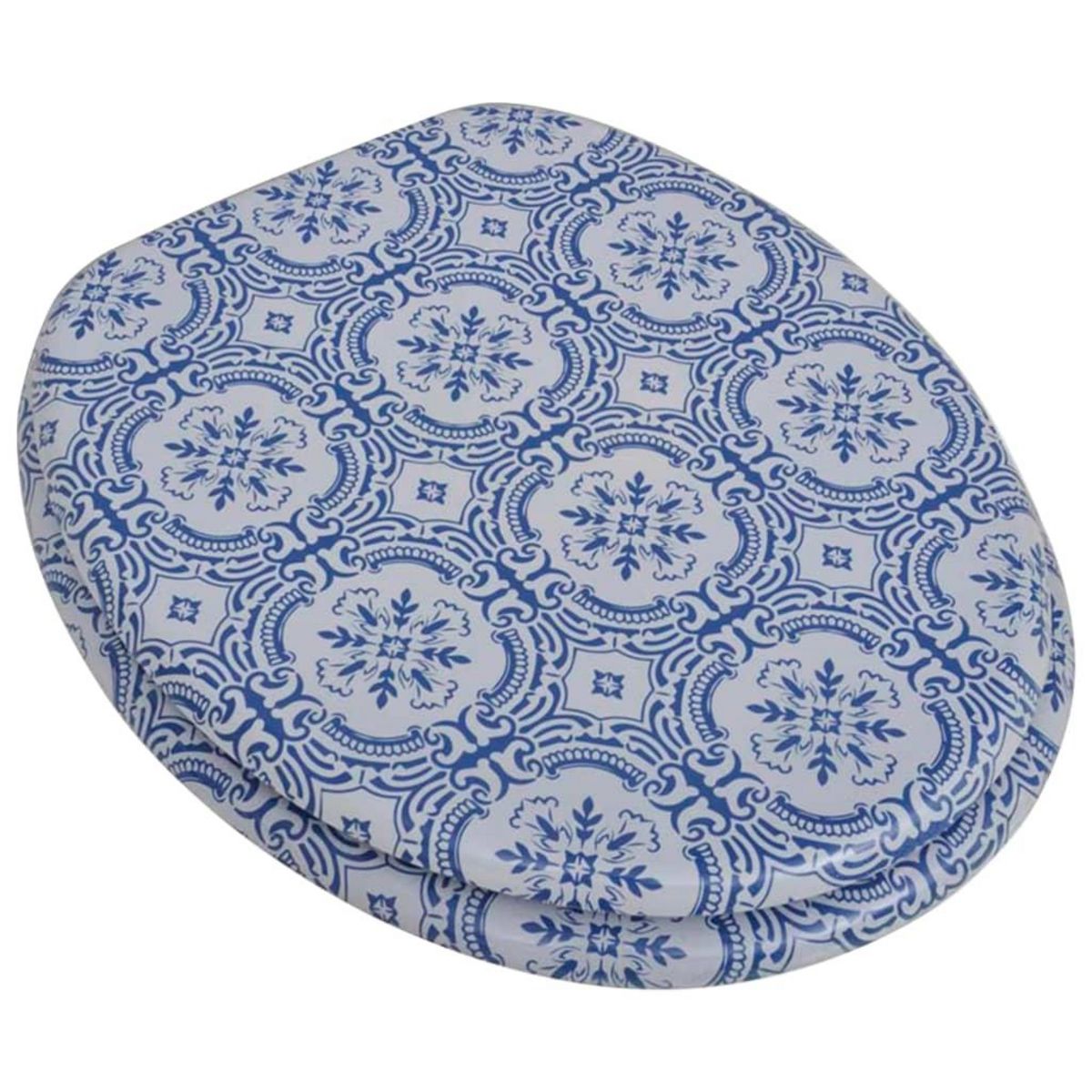 VIDAXL Abatant de WC avec couvercle design porcelaine