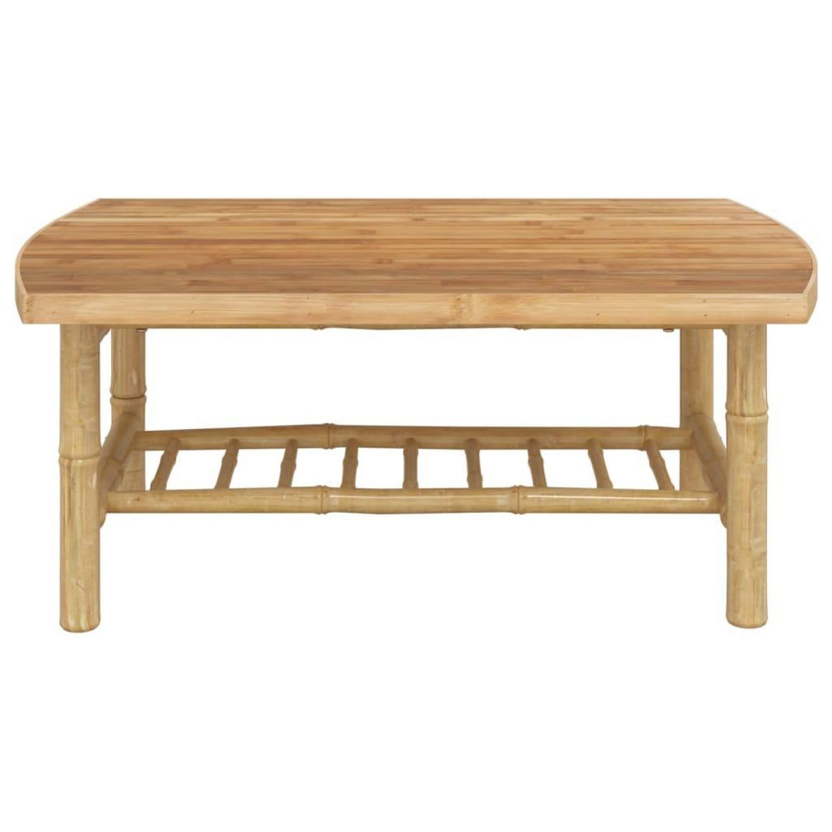 VIDAXL Table basse de jardin 90x55x37 cm bambou