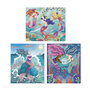 Voir la diapositive 3 : Juratoys-Janod Paillettes a coller Sirenes - Kit creatif