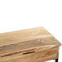 Voir la diapositive 5 : Paris Prix Console 2 Tiroirs  Sphera  100cm Naturel & Noir