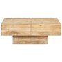 Voir la diapositive 2 : VIDAXL Table basse 80x80x28 cm Bois de manguier massif