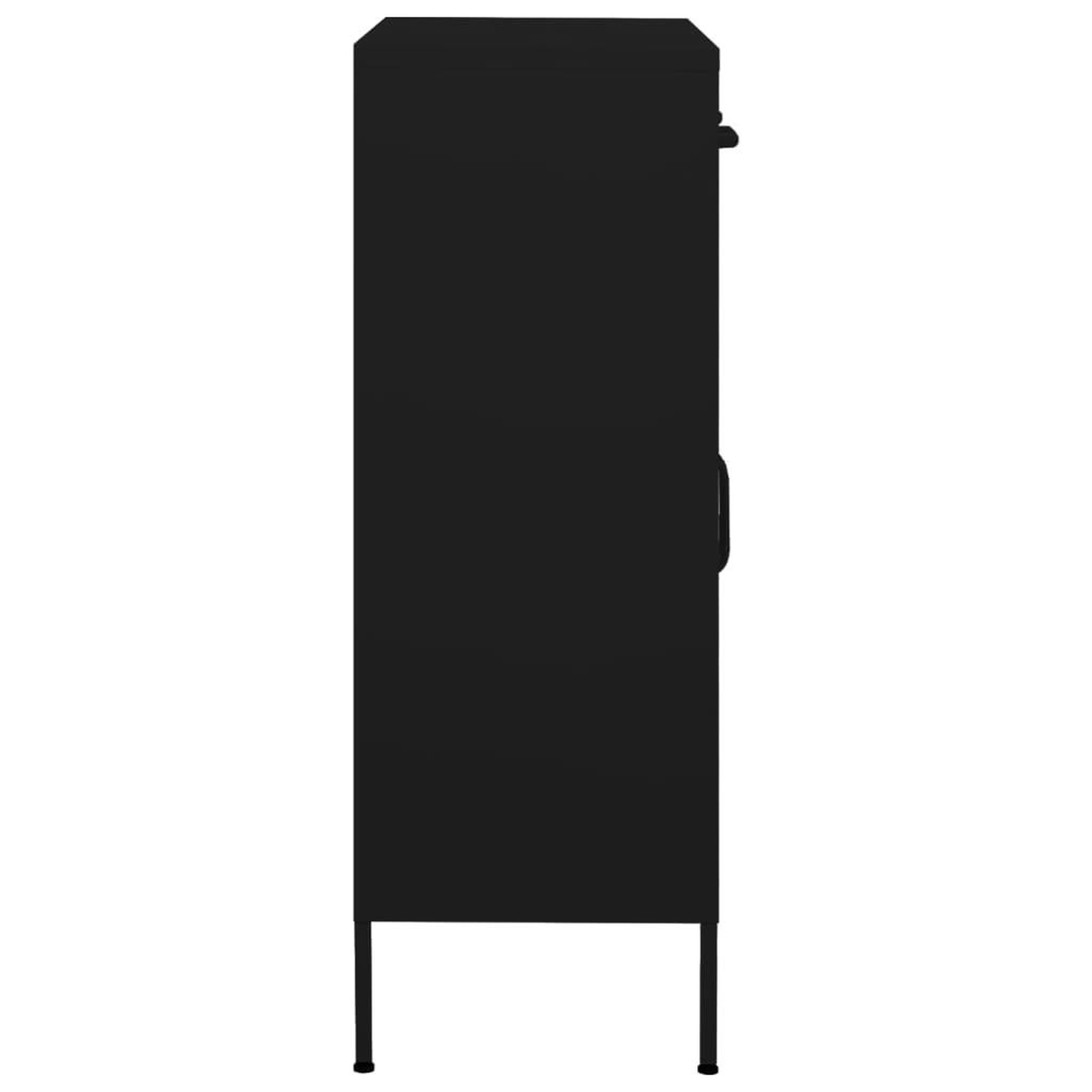 Voir la diapositive 3 : VIDAXL Armoire de rangement Noir 80x35x101,5 cm Acier