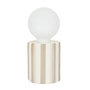 Voir la diapositive 1 : Paris Prix Lampe LED en Céramique  Cocooning  18cm Taupe