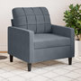 Voir la diapositive 1 : VIDAXL Fauteuil Gris fonce 60 cm Velours