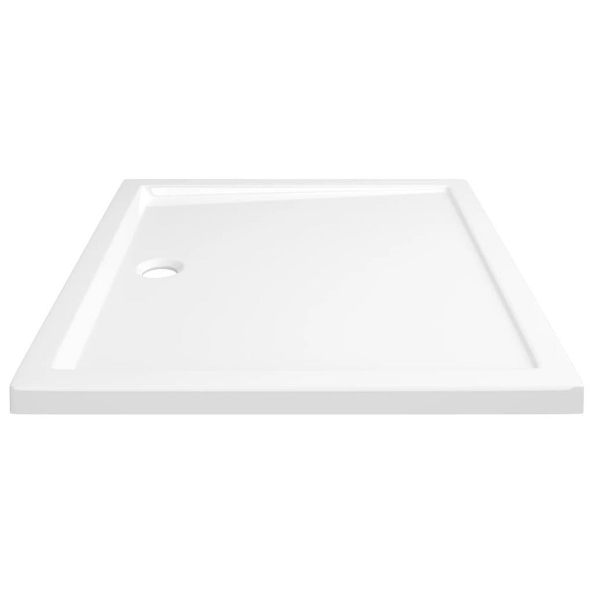VIDAXL Receveur de douche rectangulaire ABS Blanc 80x90 cm