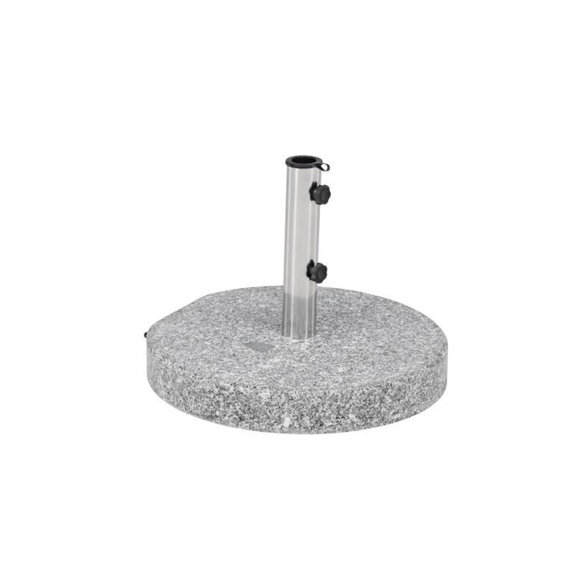 Voir la diapositive 4 : Paris Prix Pied de Parasol Moucheté Rond  Stathera  50cm Gris