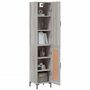 Voir la diapositive 3 : VIDAXL Buffet haut Sonoma gris 34,5x34x180 cm Bois d'ingenierie