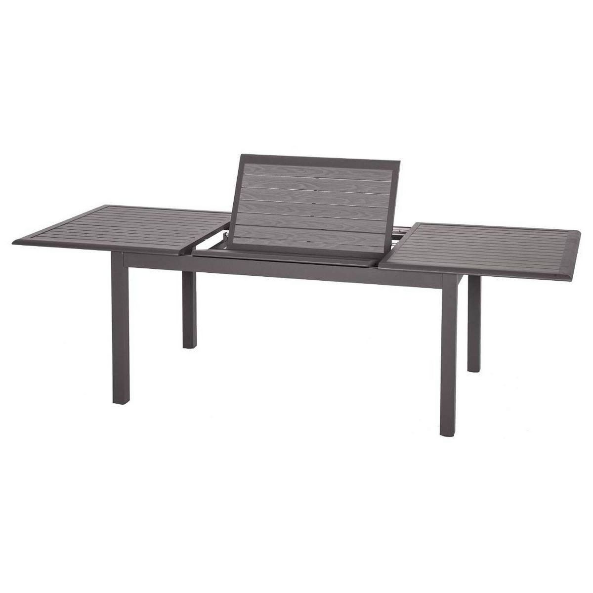 HESPERIDE Table de jardin extensible Azua - 10 Personnes - Marron expresso