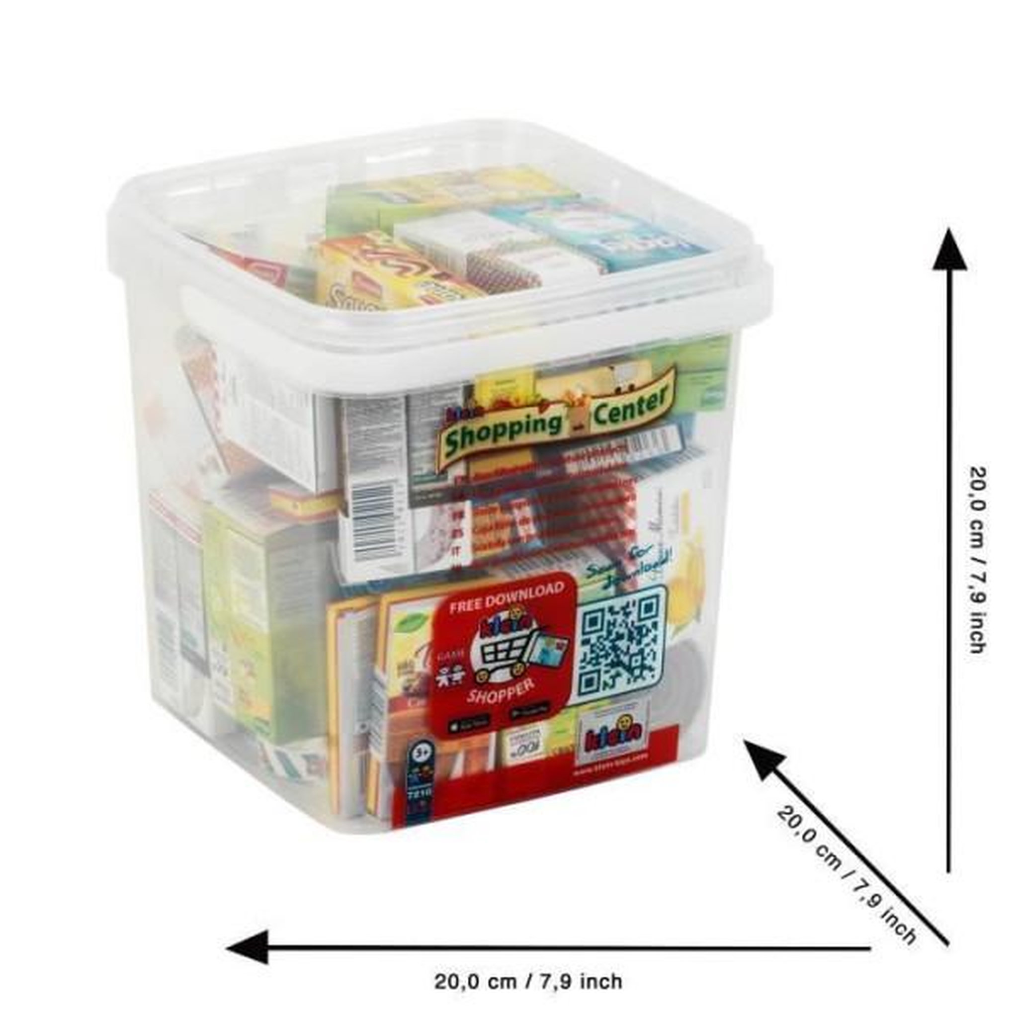 Voir la diapositive 2 : Klein Grande boîte de rangement garnie de boîtes d'aliments factices avec des marques connues et en langue française - KLEIN - 7210