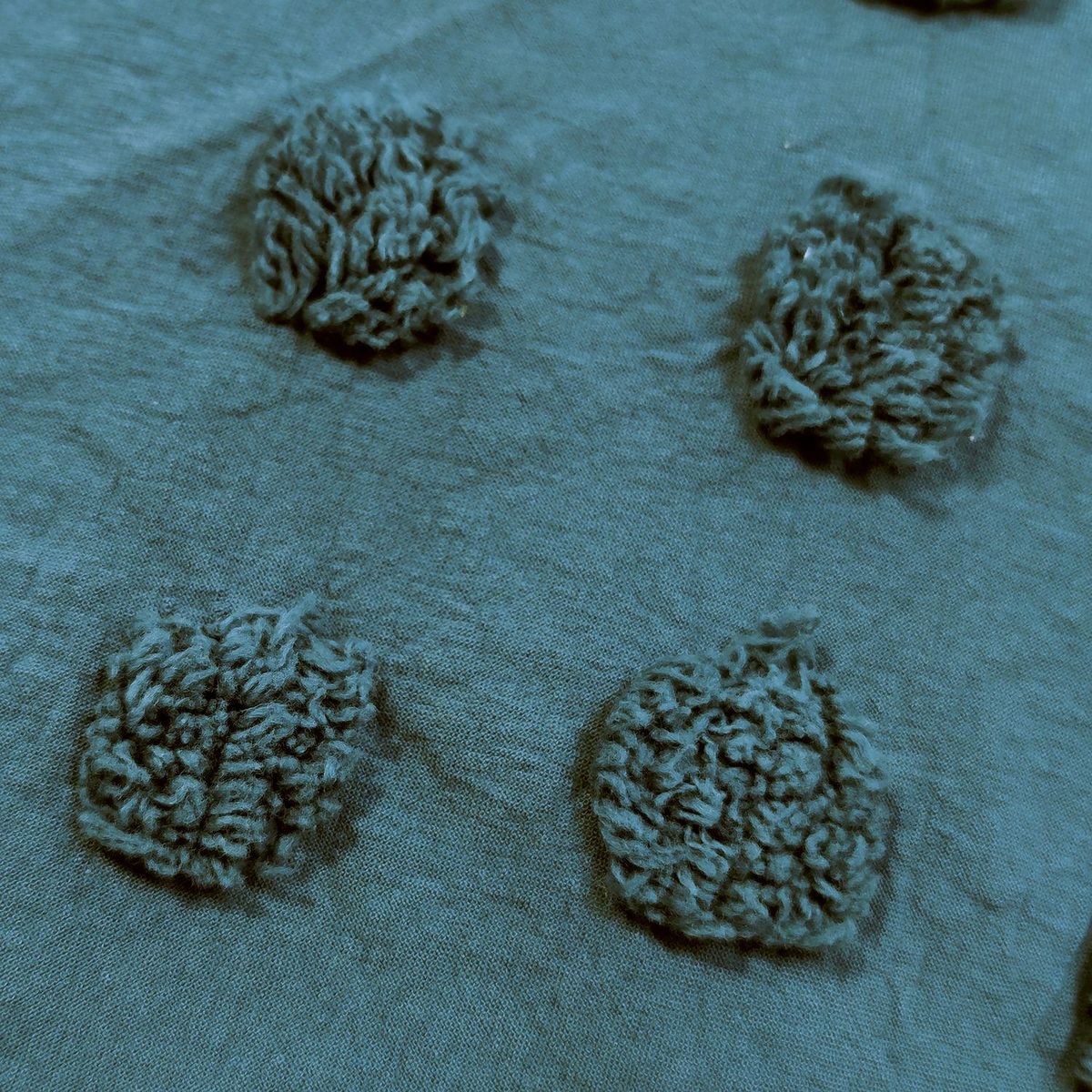 ATMOSPHERA Parure de lit en coton lavé Tuft - 260 x 240 cm