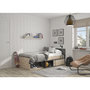 Voir la diapositive 2 : Lit junior 90x200cm avec rangements WASHINGTON