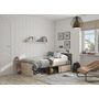 Voir la diapositive 2 : Lit junior 90x200cm avec rangements WASHINGTON