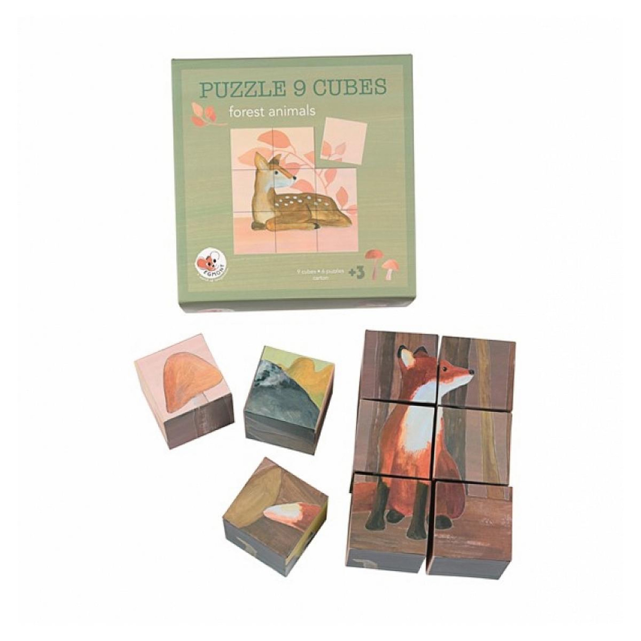 EGMONT TOYS Puzzle de cubes 9 pieces - La foret