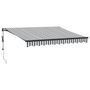 Voir la diapositive 2 : VIDAXL Auvent retractable automatique anthracite et blanc 300x250 cm