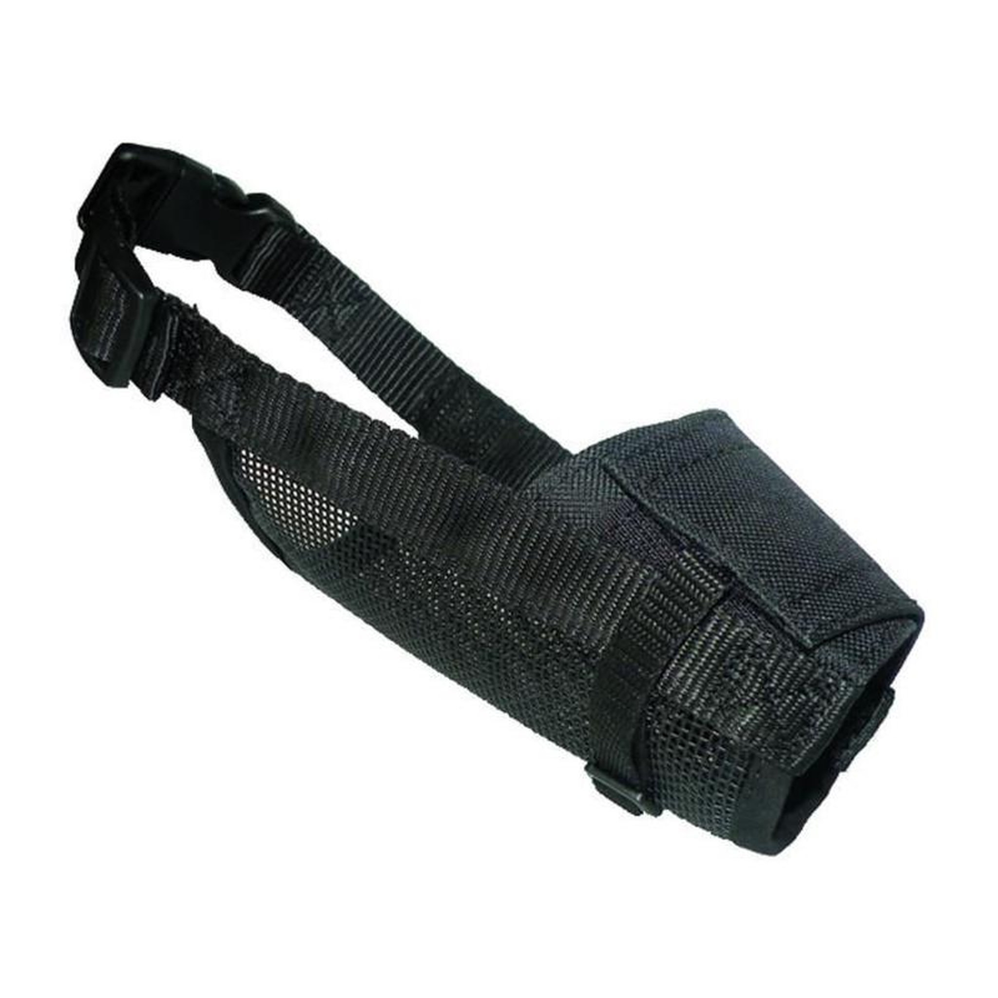 GENERIQUE YAGO Museliere en Nylon Noir pour Grand Chien, Partie Museau avec Filet Respirant et Reglable