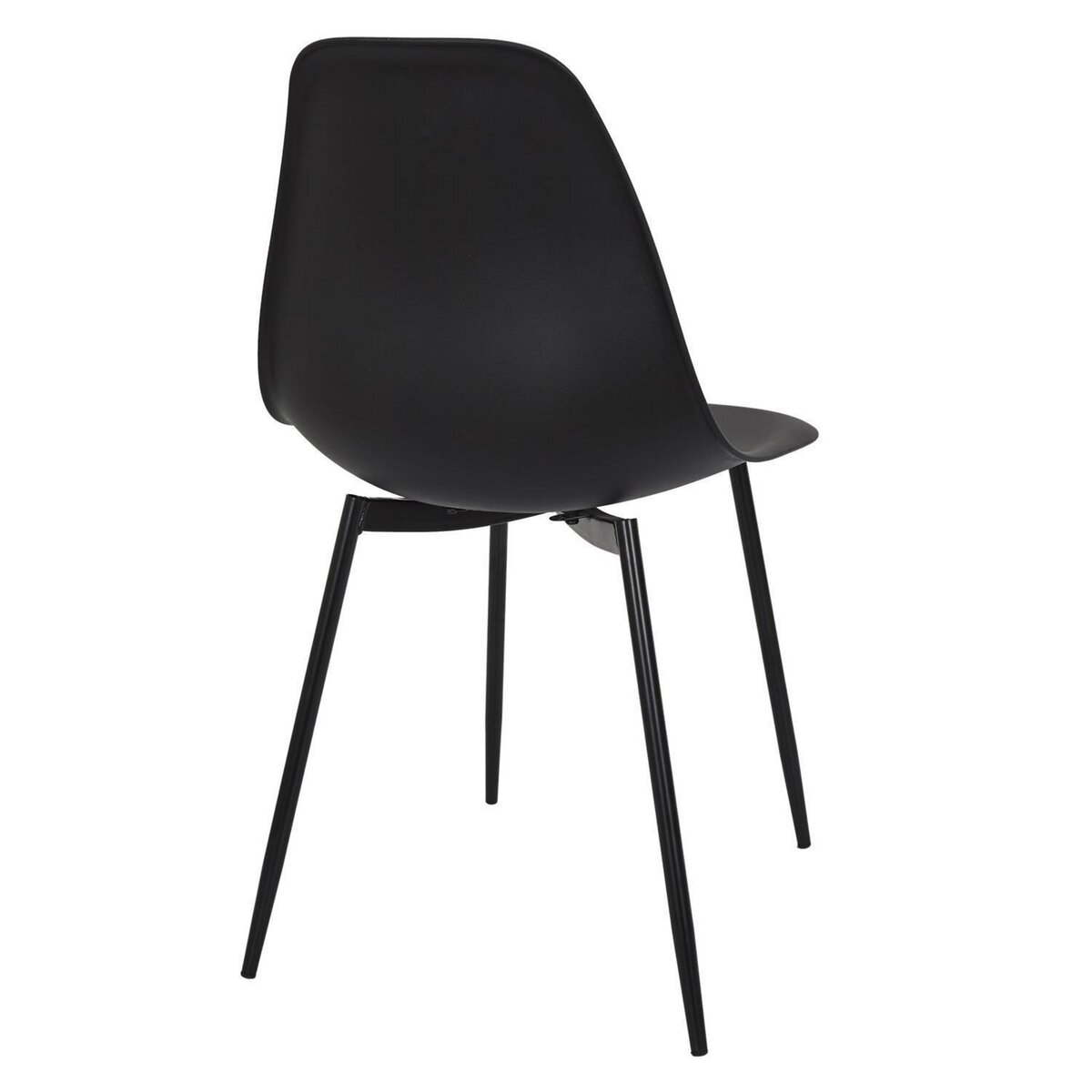 TOILINUX Lot de 6 chaises GUSTAV - Noir