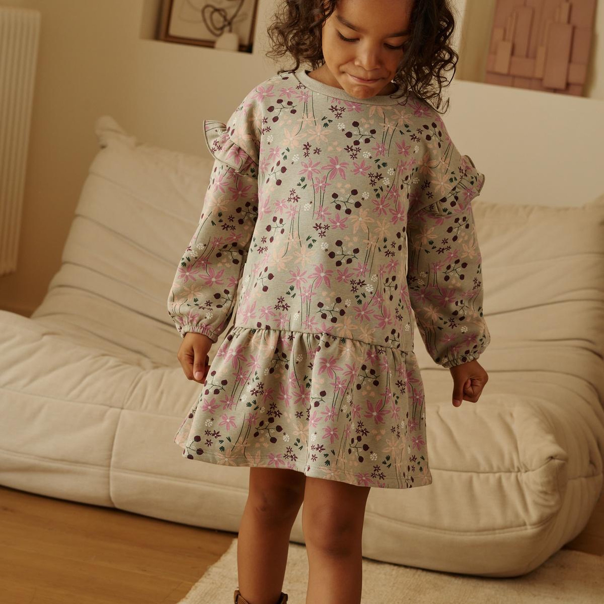 Voir la diapositive 4 : PETIT BEGUIN Robe enfant en molleton Misti