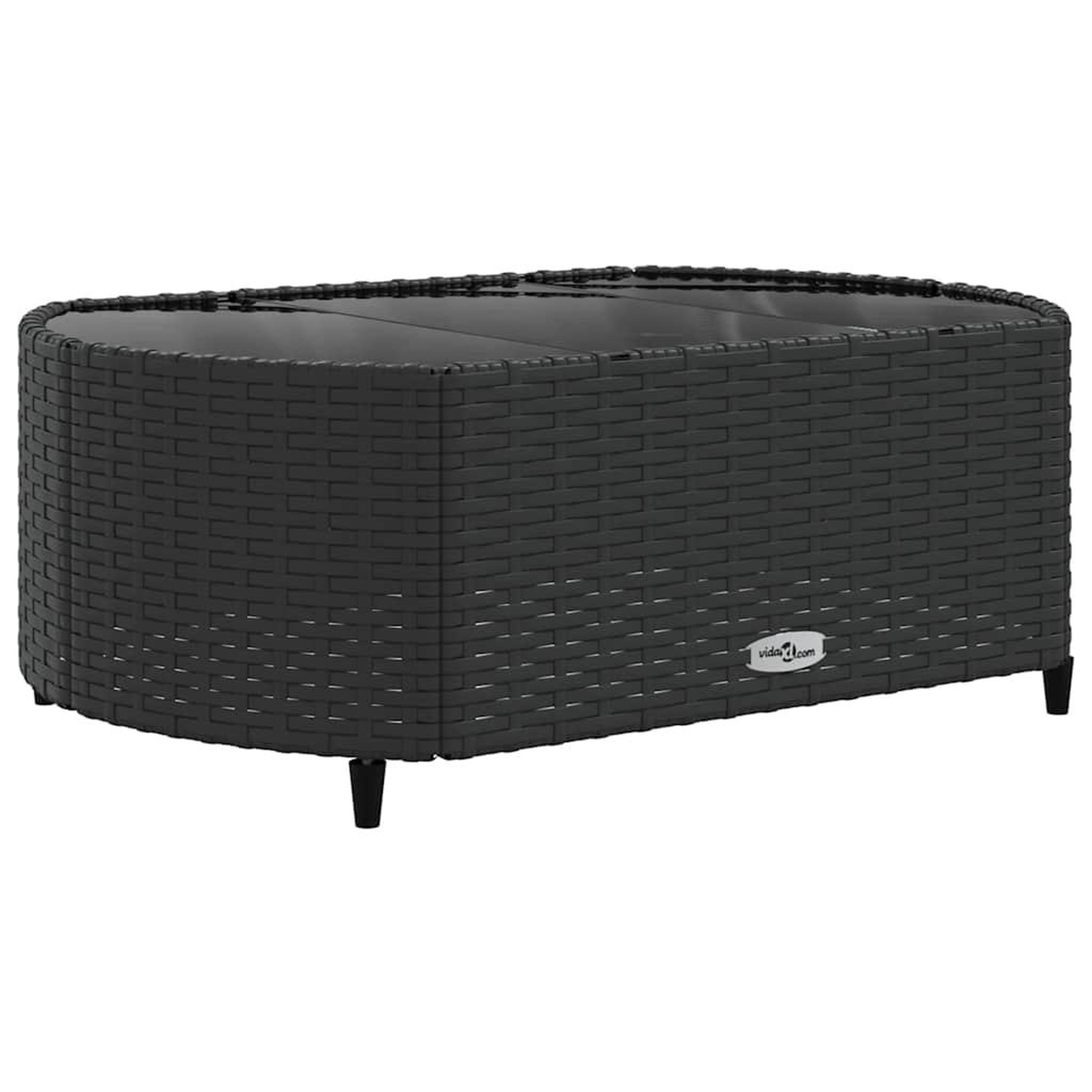 Voir la diapositive 5 : VIDAXL Salon de jardin 7 pcs avec coussins noir resine tressee