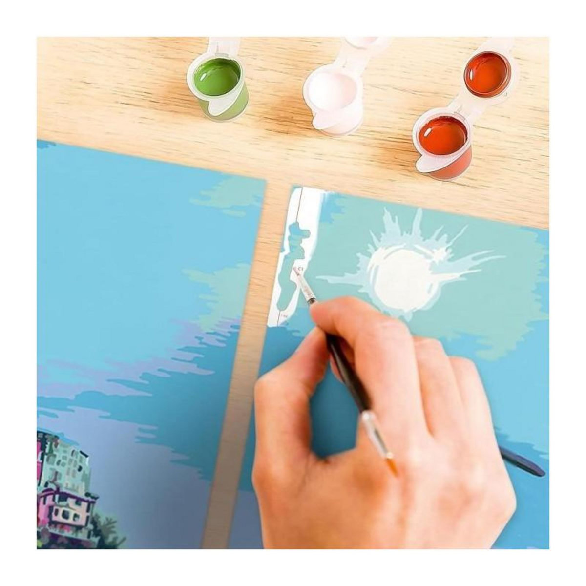 RAVENSBURGER CreArt 80x50 cm - Triptyque - 5 terres - Série Numéro d'art Tryptique - 00023529 - Des 12 ans