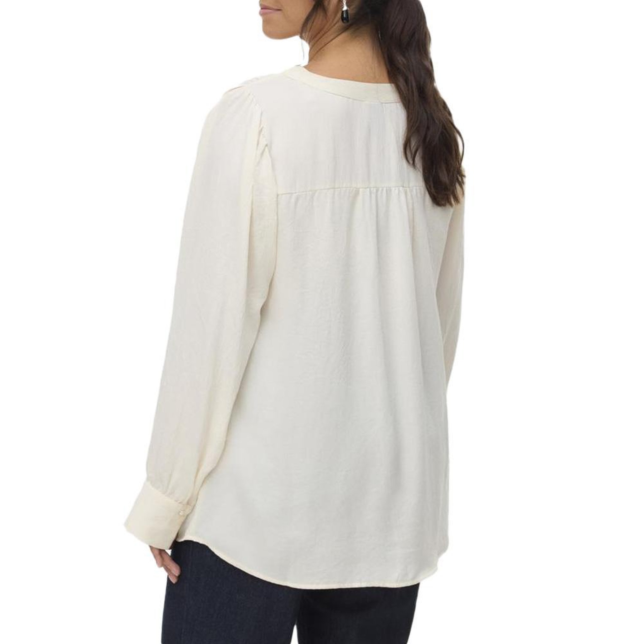 Voir la diapositive 2 : Vero Moda Chemise Beige Femme Vero Moda Fasana
