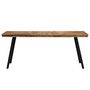 Voir la diapositive 2 : VIDAXL Table a manger Teck recycle et acier 180x90x76 cm