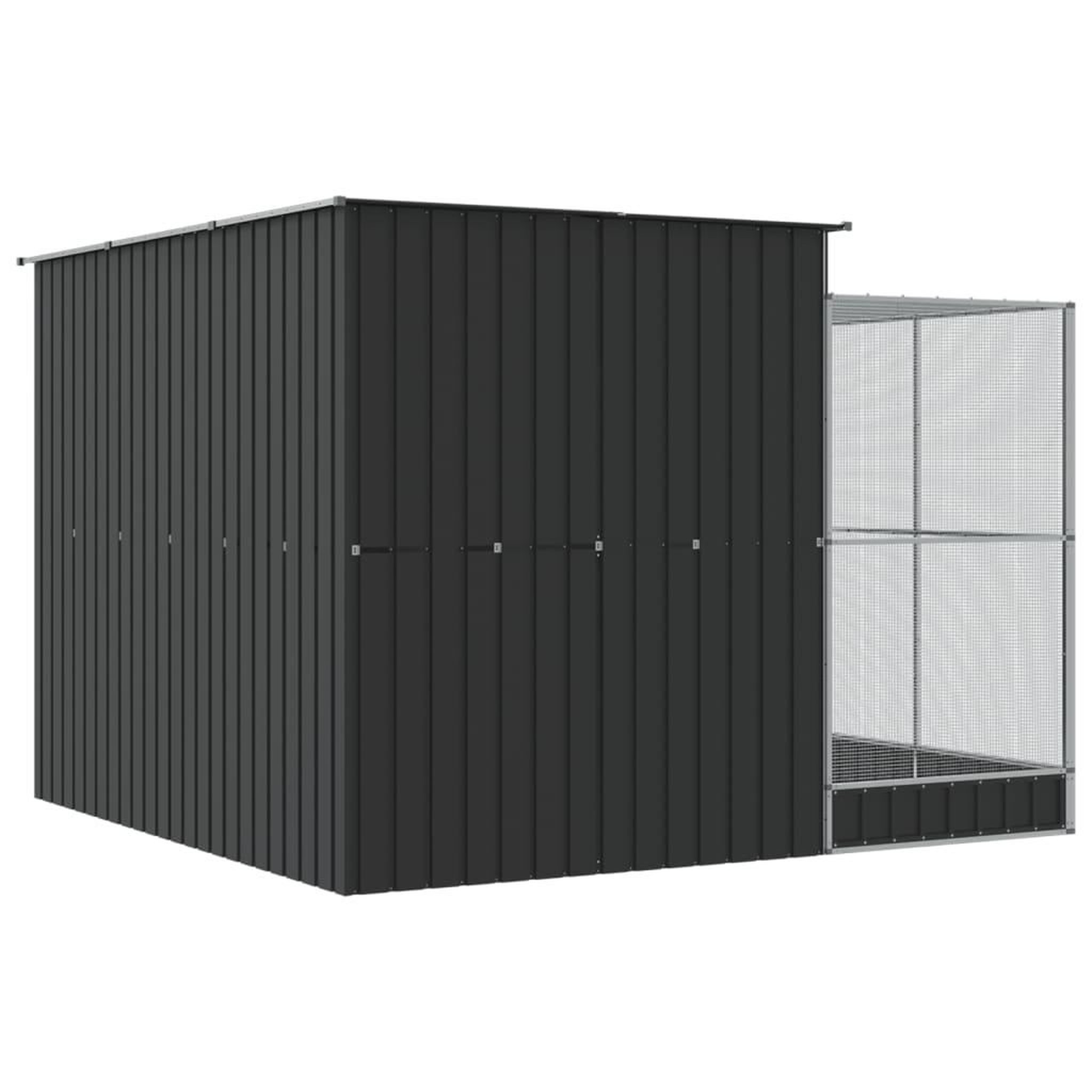 Voir la diapositive 5 : VIDAXL Voliere avec extension argente 290x303x216 cm acier