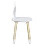 Voir la diapositive 4 : The Home Deco Factory Chaise enfant étoile coloris blanc