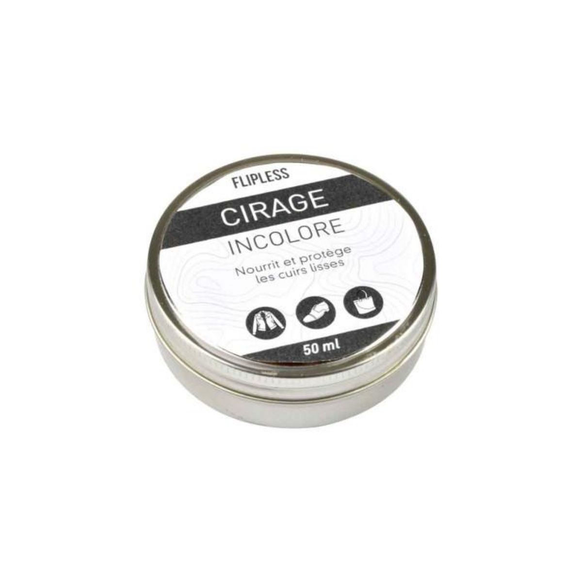 Paris Prix Pâte de Cirage Incolore  Chaussure  50ml Blanc