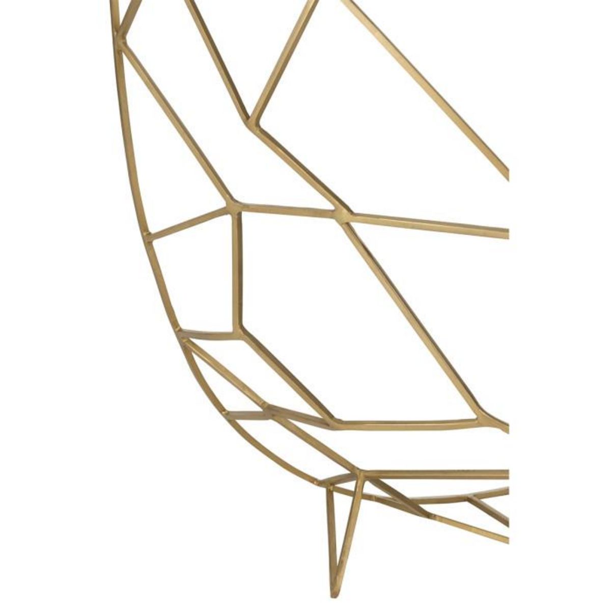 Paris Prix Console Design en Verre  Moza  90cm Or