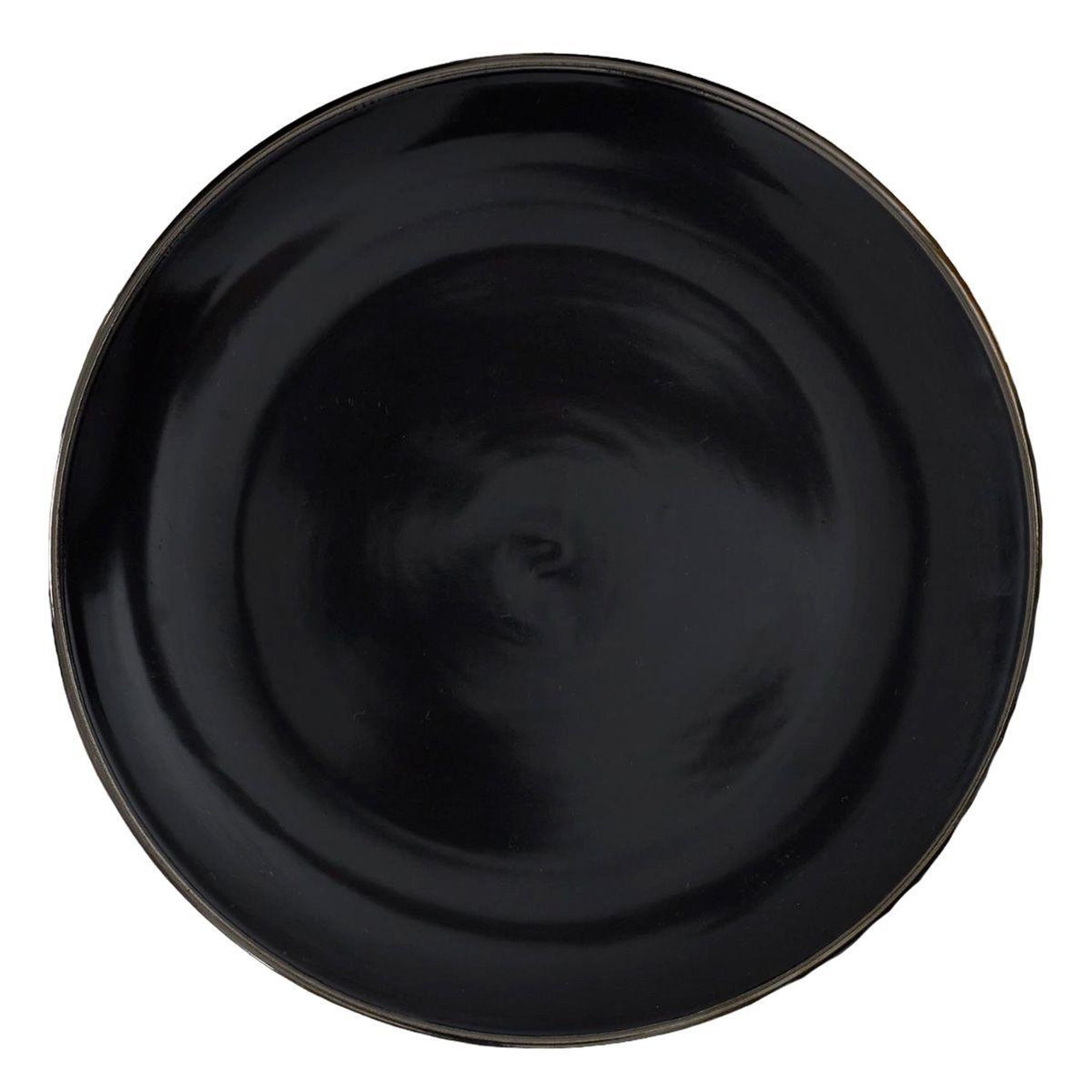 The Home Deco Factory Lot de 6 assiettes plates  lounge  26cm noir