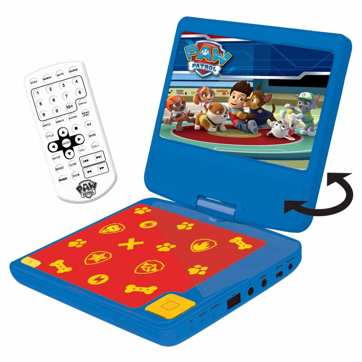 Lexibook Lecteur DVD portable 7  Pat' Patrouille