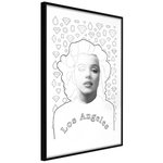 Paris Prix Affiche Murale Encadrée  Marilyn in Los Angeles. Coloris disponibles : Noir, Jaune