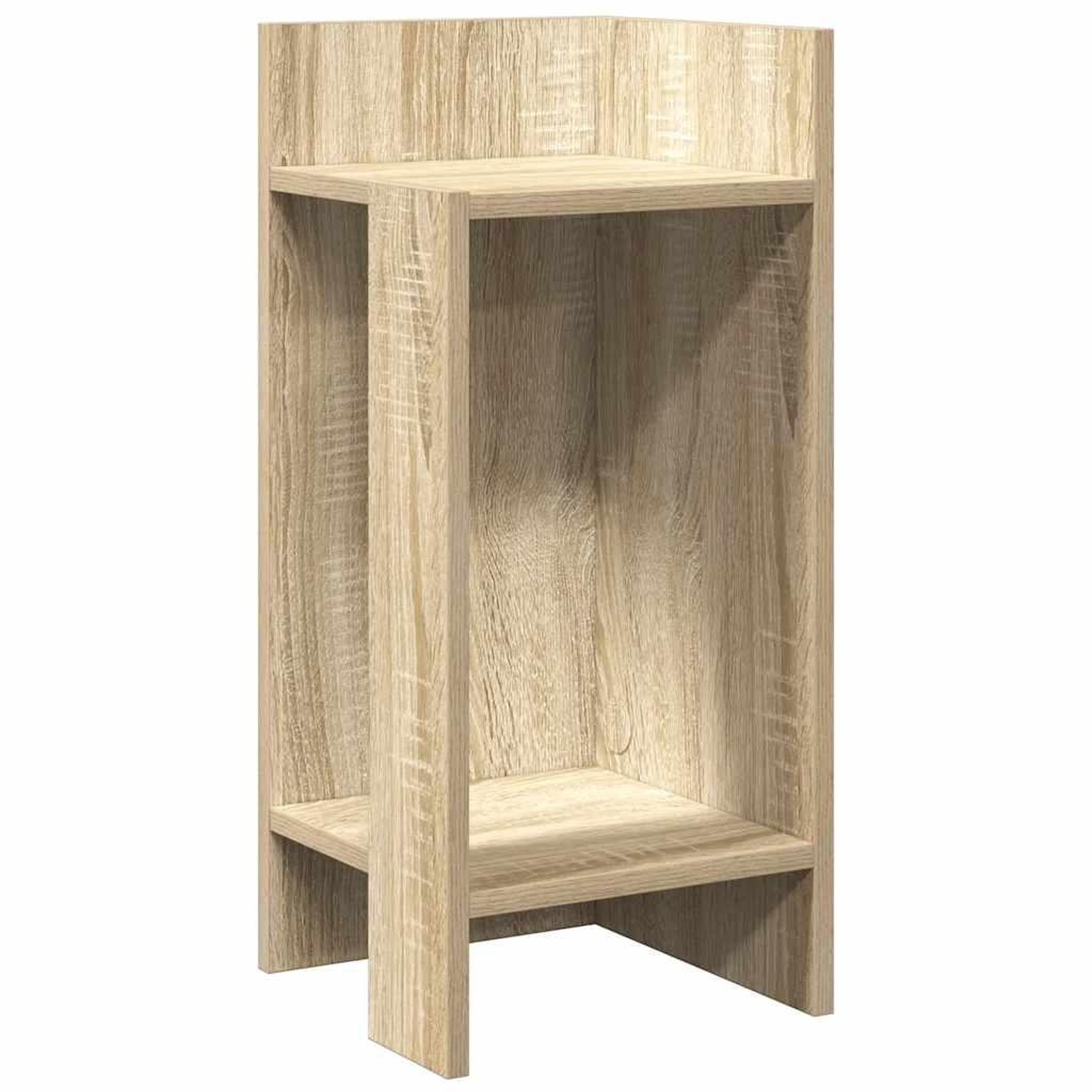 Voir la diapositive 2 : VIDAXL Table d'appoint avec etagere chene sonoma 25,5x27x60 cm