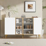 Voir la diapositive 2 : MERAX Buffet 4 porte(s) 0 tiroir(s) - 150 cm blanc mdf