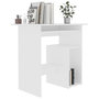 Voir la diapositive 3 : VIDAXL Bureau Blanc 80x45x74 cm Bois d'ingenierie
