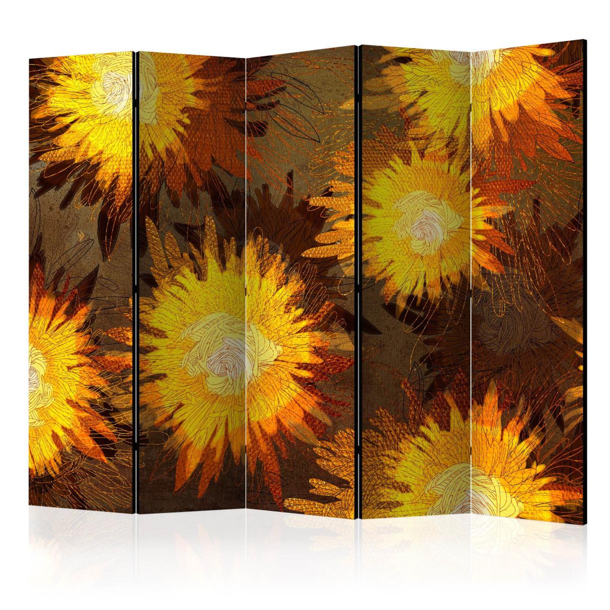 Paris Prix Paravent 5 volets  sunflower dance  172x225cm