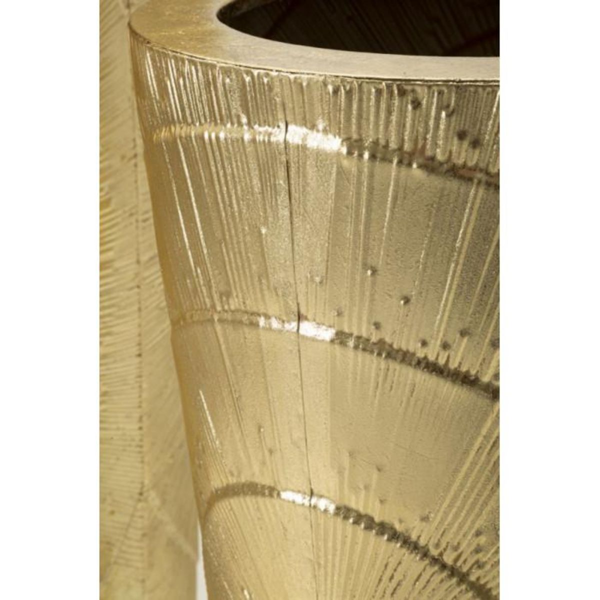 Paris Prix Lot de 3 Vases en Métal  Goldely  114cm Or