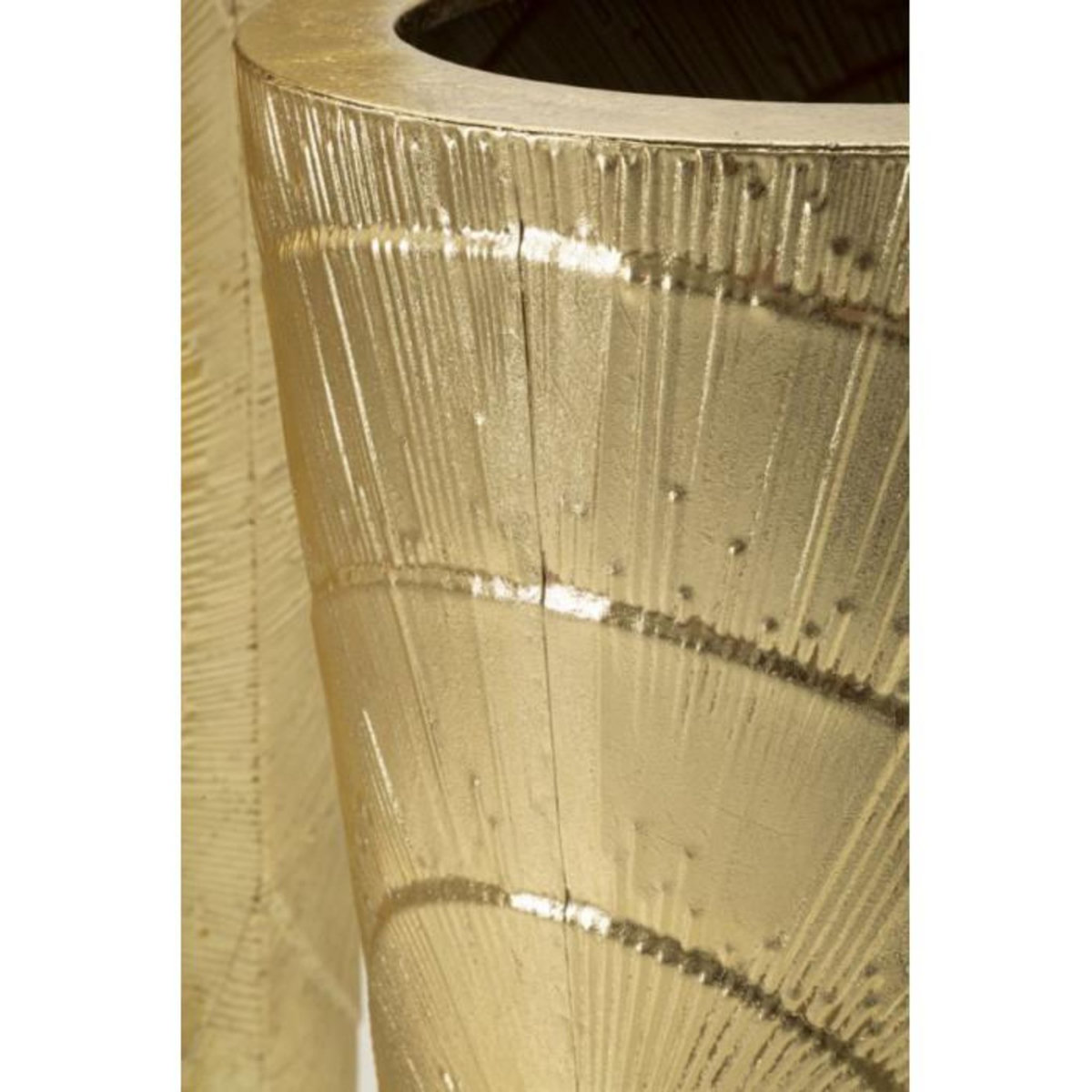 Paris Prix Lot de 3 Vases en Métal  Goldely  114cm Or