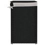 Voir la diapositive 5 : VIDAXL Panier a linge avec 2 sections noir 53x35x57 cm resine tressee