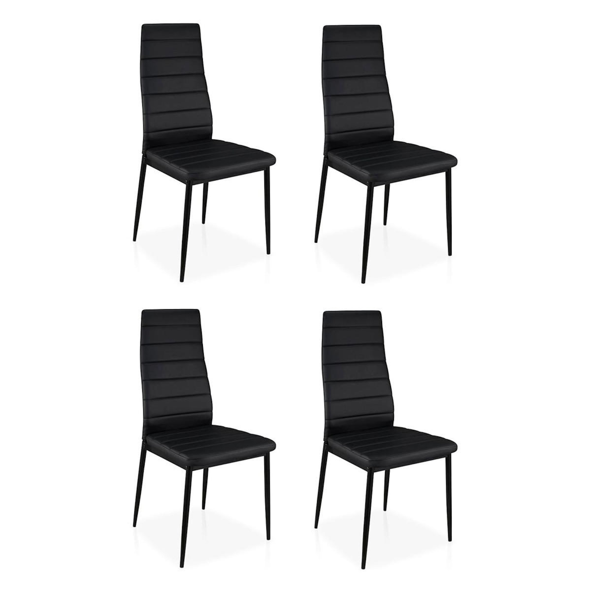 Paris Prix Lot de 4 Chaises Design  Kaïus  95cm Noir
