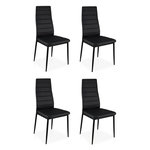 Paris Prix Lot de 4 Chaises Design  Kaïus  95cm Noir