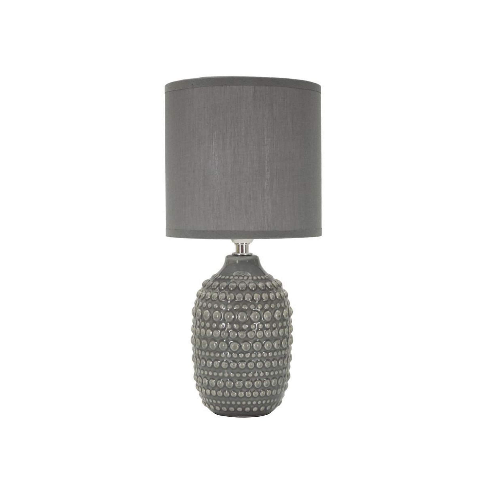 Paris Prix Lampe à poser en céramique  points  30cm gris
