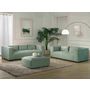 Voir la diapositive 3 : LISA DESIGN Stella - pouf en velours côtelé - style contemporain