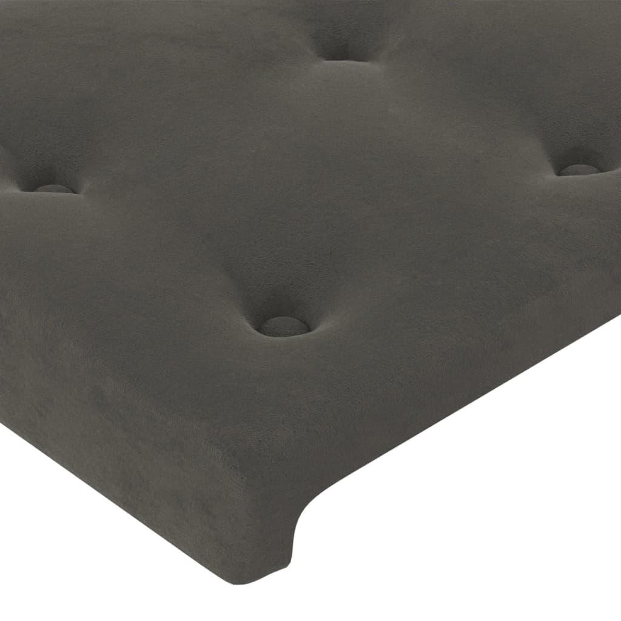 Voir la diapositive 5 : VIDAXL Tete de lit a LED Gris fonce 90x5x78/88 cm Velours