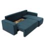 Voir la diapositive 2 : BEST MOBILIER Artemisa - canapé d'angle réversible 4 places - convertible avec coffre - en velours côtelé