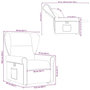 Voir la diapositive 6 : VIDAXL Fauteuil inclinable marron fonce tissu