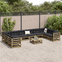 Voir la diapositive 3 : VIDAXL Salon de jardin 11 pcs bois de pin impregne