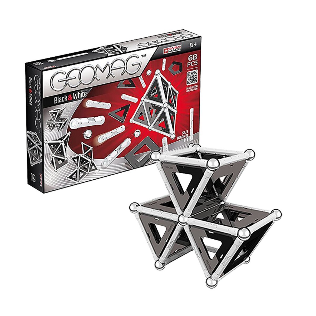 GEOMAG Geomag  Coffret Back and White 68 pièces