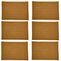 Voir la diapositive 1 : HABITABLE Lot de 6 sets de tables rectangles en jute TORSA - 31 x 45 cm - Marron
